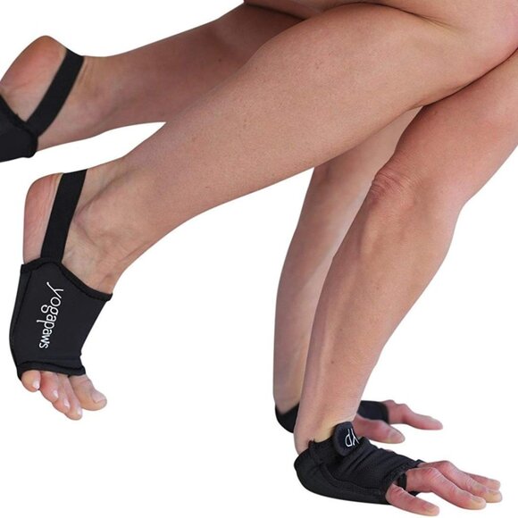 Premium Padded Yoga Gloves & Socks for Enhanced Non-Slip Grip in Workouts - Picture 1 of 6
